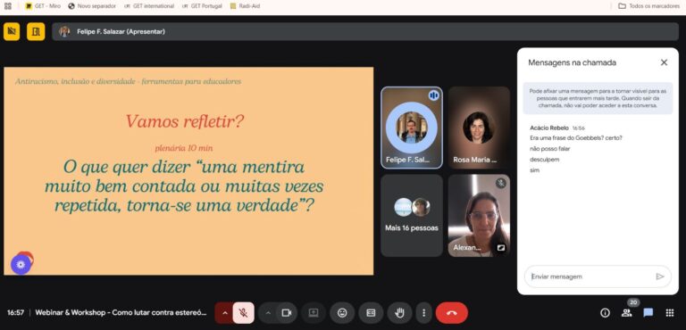 Webinar e Oficina com a plataforma ONGD